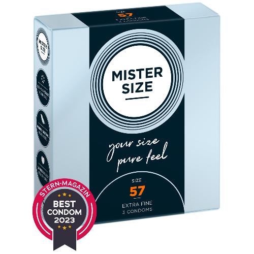 Preservatifs Preservatifs Mister Size 57mm pack de 3 x12