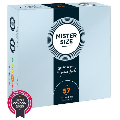 Preservatifs Preservatifs Mister Size 57mm pack de 36