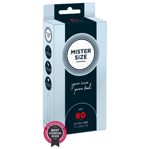 Preservatifs Preservatifs Mister Size 60mm pack de 10