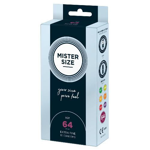 Preservatifs Preservatifs Mister Size 64mm pack de 10