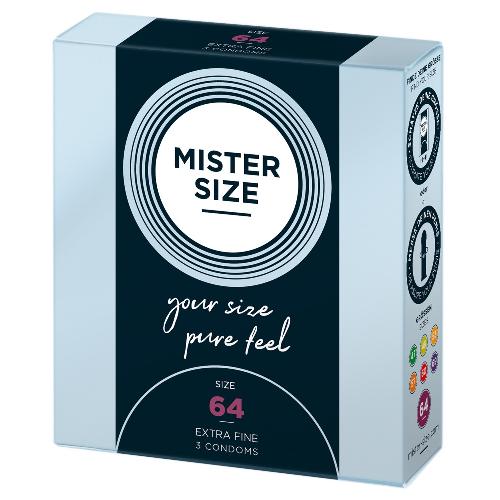 Preservatifs Preservatifs Mister Size 64mm pack de 3