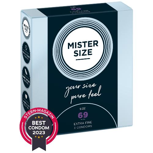 Preservatifs Preservatifs Mister Size 69mm pack de 3 x12