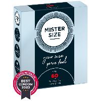 Preservatifs Preservatifs Mister Size 60mm pack de 3 x12