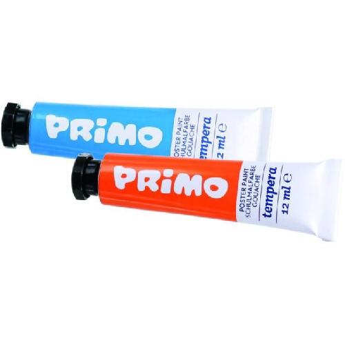 PRIMO 449T22VA Tube de gouache fine 12 ml. mallette avec couvercle-palette. 22 couleurs.