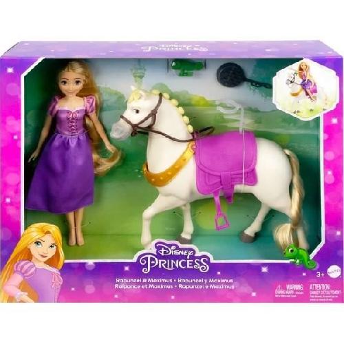 Poupee Princesse Disney  - Coffret Raiponce Et Maximus  - Poupées Mannequins - 3 Ans Et +