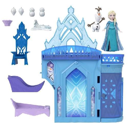 Poupee Princesse Disney - Reine Des Neiges - Coffret Histoire Chateau D'Elsa - Mini Univers - 3 Ans Et +