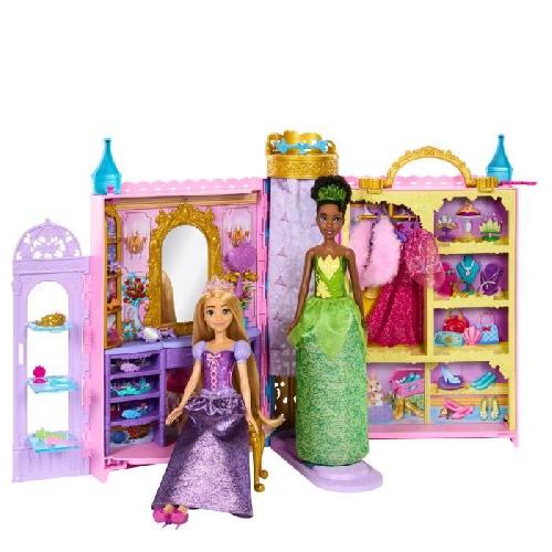 Poupee Princesses Disney-Pretes pour le bal-Coffret dressing HXC20