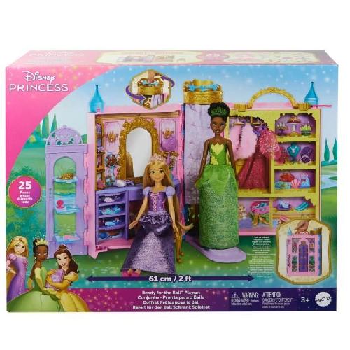 Poupee Princesses Disney-Pretes pour le bal-Coffret dressing HXC20