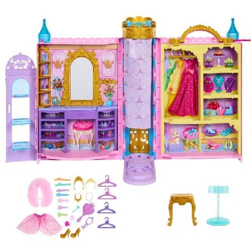 Poupee Princesses Disney-Pretes pour le bal-Coffret dressing HXC20