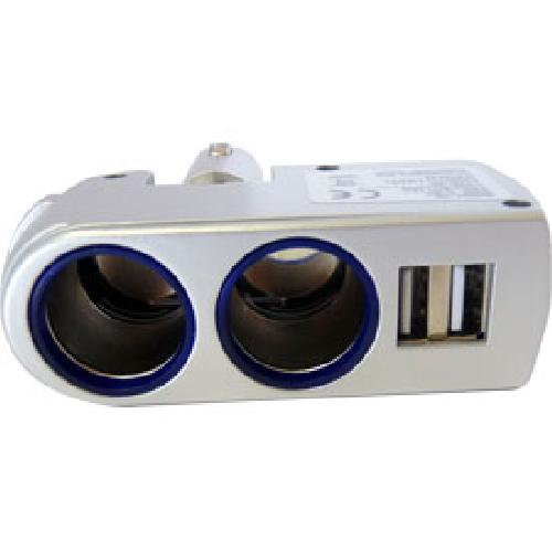 Allume Cigare - Prise Allume-cigare Prise allume-cigare + 2 prises USB 12-24V