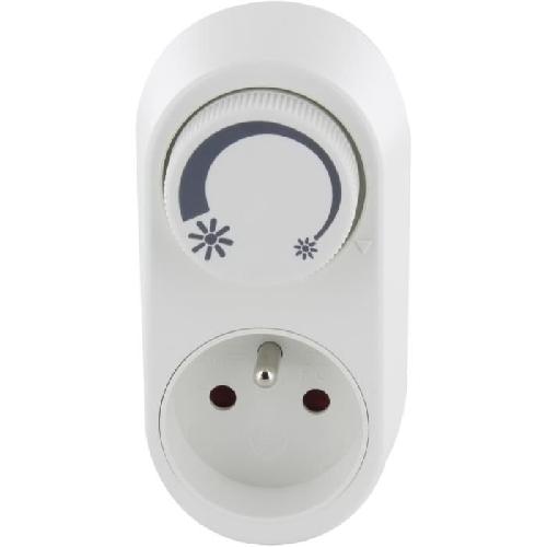 Variateur Prise dimmer - CHACON - 54041 - Blanc - 200W - Compatible LED et incandescentes