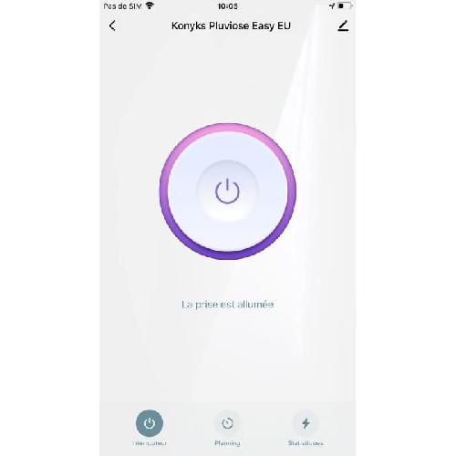 Prise Prise extérieure Wi-Fi + Bluetooth. IP 55. compteur de consommation compatible Alexa et Google Home. 16A - Konyks Pluviose Easy EU