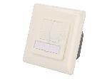 Cable - Connectique Pour Peripherique Prise murale angulaire 40o RJ45 femelle X2 Cat.6 - Blanc ambiant