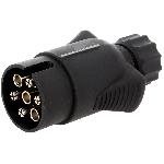 Prise remorque male 7PIN 12VDC pour cable 10mm - nickele