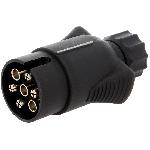 Prise remorque male 7PIN 12VDC pour cable 7mm - nickele