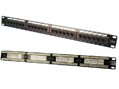 Switch - Hub Ethernet - Injecteur Prises encastrables Ethernet 24 ports - RJ45 cat.5e - noir