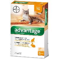 Produit De Soin - Hygiene Advantage Solution Antipuce Chat Lapin 1 a 4kg 6 pipettes