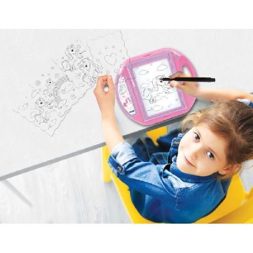Accessoire De Jeu Multimedia Enfant Projecteur a dessins Licorne - LEXIBOOK - Modeles et Tampons - Rose - Pour Enfant de 4 ans et plus