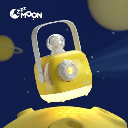 Accessoire De Jeu Multimedia Enfant Projecteur d'histoire - CGV - ZzzMoon 1.5 Jaune. Batterie integree. Sans lumiere bleue. Mode veilleuse