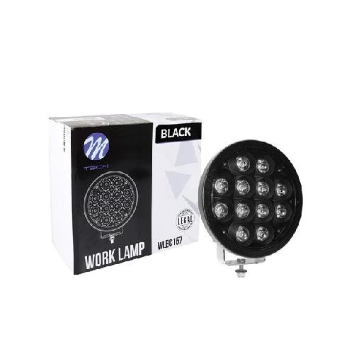 Phares - Feux - Repetiteur Lateral - Clignotants - Centrale Clignotante -  Bloc Feu Arriere - Optique De Phare - Eclairage De Pl Projecteur Longue Portee Led Cree Rond - 72W 12-32V Noir 230Mm