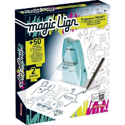 Jeu De Coloriage - Dessin - Pochoir Projecteur Pocket Magic Lign - Dessins et Coloriages - Lansay - Des 5 ans
