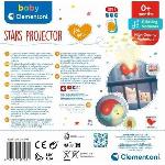 Cle Eveil Projecteur pour bébé - Veilleuse Projecteur d'Etoiles - Apaise Bébé - Clémentoni - Des la Naissance