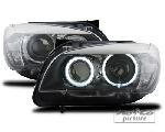Phares - Feux - Repetiteur Lateral - Clignotants - Centrale Clignotante -  Bloc Feu Arriere - Optique De Phare - Eclairage De Pl Projecteurs avec 2 Angel Eyes LED compatible avec BMW X1 -E84-