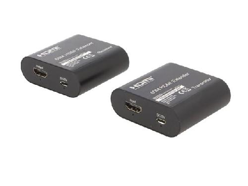 Cable - Connectique Pour Peripherique Prolongateur HDMI 1.3 femelle X2 Cat.6 noir 60m
