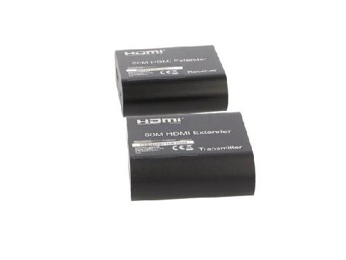 Cable - Connectique Pour Peripherique Prolongateur HDMI 1.3 femelle X2 Cat.6 noir 60m