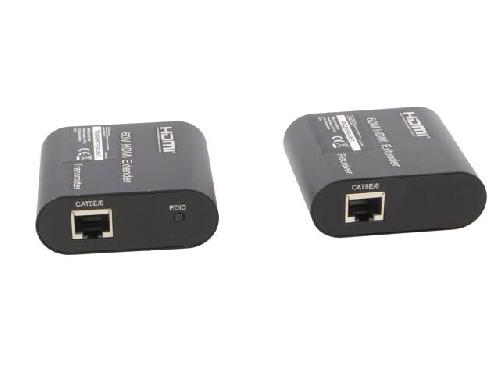 Cable - Connectique Pour Peripherique Prolongateur HDMI 1.3 femelle X2 Cat.6 noir 60m