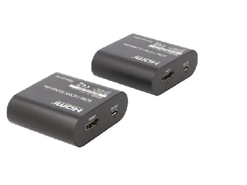 Cable - Connectique Pour Peripherique Prolongateur HDMI 1.3 femelle X2 Cat.6 noir 60m