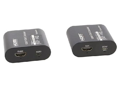 Cable - Connectique Pour Peripherique Prolongateur HDMI 1.3 femelle X2 Cat.6 noir 60m