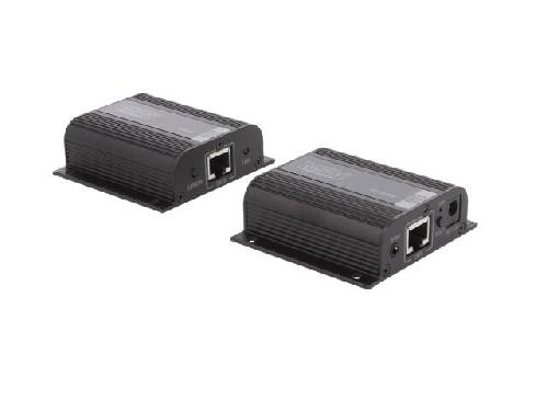 Cable - Connectique Pour Peripherique Prolongateur HDMI femelle x3 HDCP 1.2a RJ45 femelle x2 Cat.6.6a noir