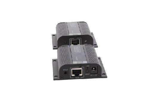 Cable - Connectique Pour Peripherique Prolongateur HDMI femelle x3 HDCP 1.2a RJ45 femelle x2 Cat.6.6a noir