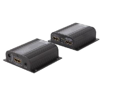 Cable - Connectique Pour Peripherique Prolongateur HDMI femelle x3 HDCP 1.2a RJ45 femelle x2 Cat.6.6a noir