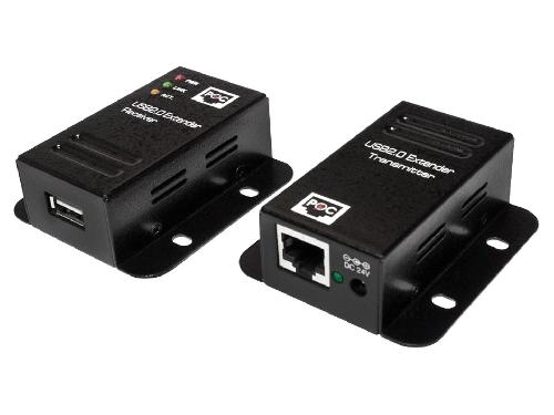 Cable - Connectique Pour Peripherique Prolongateur USB 2.0 Cat.5 jusqu'a 50m 1 port - Noir