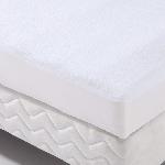 Protection literie housse impermeable Transalese eponge 100 coton 80x190 cm blanc