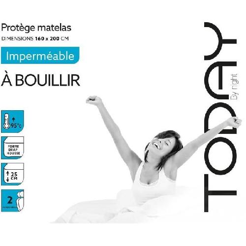 Protection Matelas - Alese Protege Matelas 160x200cm Imperméable Today A Bouillir