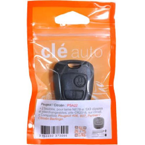 Boitier - Coque De Cle - Telecommande PSA22 - Coque compatible Peugeot Citroen 2 boutons