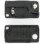 Boitier - Coque De Cle - Telecommande PSA3087 - Coque de cle PSA 107 207 307 308 407 C1 a C8 Evasion - 3 boutons sans lame