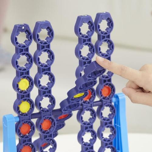 Jeu De Societe - Jeu De Plateau Puissance 4 Spin avec grille tournante. jeu de sociéré. pour 2 joueurs. pour enfants a partir de 8 ans