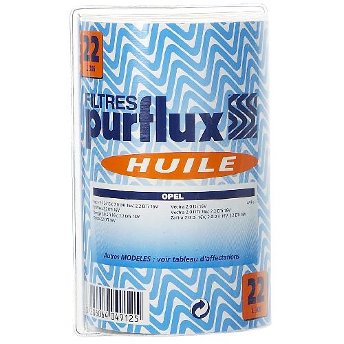 Filtre A Huile PURFLUX Filtre Huile No22 L306Y