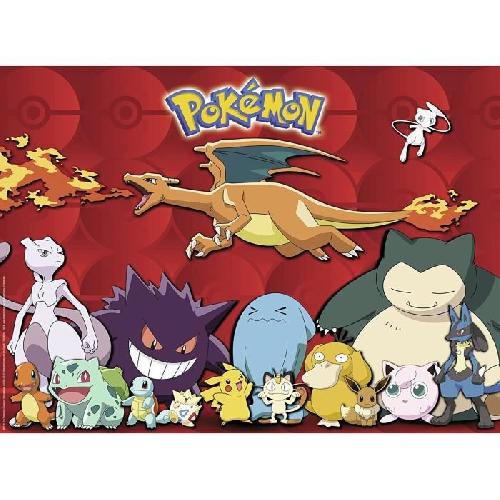 Puzzle Puzzle 100 pieces XXL Pokémon préférés - Ravensburger - Paysage et nature - Rouge - 6 ans