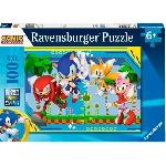 Puzzle 100 pieces XXL Sonic. Knuckles. Sonic. Tails et Amy / Sonic. Des 6 ans. Puzzle de qualité supérieure. 12001134