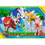 Puzzle Puzzle 100 pieces XXL Sonic. Knuckles. Sonic. Tails et Amy / Sonic. Des 6 ans. Puzzle de qualité supérieure. 12001134