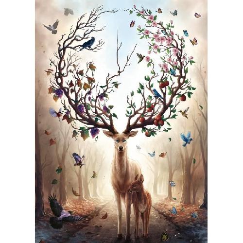 Puzzle Puzzle 1000 pieces Cerf Fantaisie. Adultes et enfants dés 14 ans. Puzzle de qualité supérieure. 12000459. Ravensburger