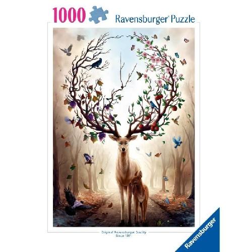 Puzzle Puzzle 1000 pieces Cerf Fantaisie. Adultes et enfants dés 14 ans. Puzzle de qualité supérieure. 12000459. Ravensburger