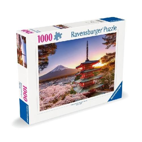 Puzzle Puzzle 1000 pieces Cerisiers en fleurs du Mont Fuji. Adultes et enfants. Des 14 ans. Puzzle de qualité supérieure. 12000582. Ravensb