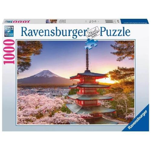 Puzzle Puzzle 1000 pieces Cerisiers en fleurs du Mont Fuji - Ravensburger - Paysages