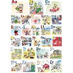 Puzzle 1000 pieces L'abécédaire de Babar - Adultes et enfants des 12 ans - Collection Mes Héros - 87364 - Nathan